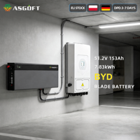 Powergo Magazzino Europeo, Batteria LiFePO4 BYD 7.83kWh 7.8kW 10kWh 10kW 153Ah, Spedizione Rapida