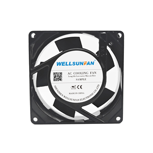 Wellsunfan 3 inch Đen <span class=keywords><strong>CPU</strong></span> <span class=keywords><strong>Cooler</strong></span> PC người hâm mộ Hot Bán 110/220V <span class=keywords><strong>9225</strong></span> vuông CFM tản nhiệt làm mát 12V 3pin giao diện Đen tản nhiệt - Product Image 1