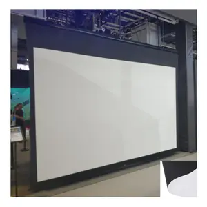 UNEED 0.38 مللي متر سوبر شقة PVC مات الأبيض قماش شاشة عرض ل شاشات الإسقاط