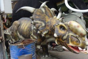 Simulación de dinosaurio ceratopsian, modelo 4,5, tamaño real, popular, hecho a mano, gran oferta, Parque personalizado, espectáculo de linterna, <span class=keywords><strong>2022</strong></span> m - Product Image 4
