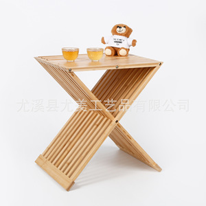 <b>Bamboo</b> folding <b>stool</b>, outdoor leisure folding chair, homestay hotel balcony chair, how many folding <b>stools</b> are available for - Product Image 4