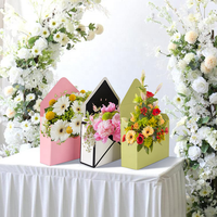 UK Florist Living Vase Box Bouquet Transport Box Water Proof Recyclable Custom logo Floral Flower Bouquet Paper Boxes