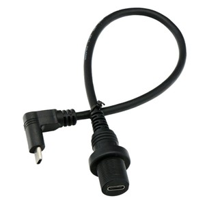 Cavo di Prolunga USB <span class=keywords><strong>C</strong></span> Maschio-Femmina Impermeabile da 0,3m per Cruscotti Auto e Nautica, 20Gbps 4K60HZ PD100W - Product Image 3