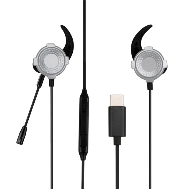 3.5mm Plug In-Ear Gaming Earbuds for Phones Wired Earpieces for Gaming In-Ear Wired Gaming Earphones With Detachable Microphone