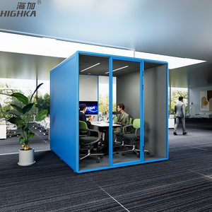 Professional Soundproof Studio Meeting Room Soundproof Booth 6 Person Work Soundproof Acoustic Pod Office Recording Booth - Product Image 5