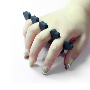 Separador de dedos desechable, herramienta de fijación para manicura, esponja de algodón especial para pedicura con forma de corazón - Product Image 2