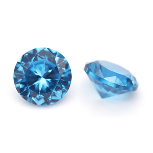 Precio al por mayor 120 # Espinela sintética azul Corte redondo Piedras preciosas sueltas para la fabricación de joyas - Product Image 3