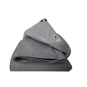Telo in PVC Impermeabile Grigio Personalizzato 500g 650gsm 600gsm 8x16m con <span class=keywords><strong>Occhielli</strong></span> <span class=keywords><strong>per</strong></span> Coperture di Cupole Geodetiche e Tende - Product Image 1