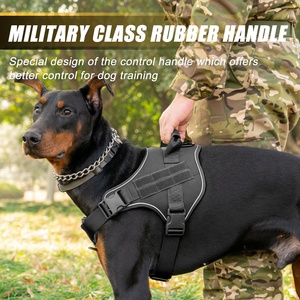 1000D naylon köpek yelek ve koşum seti taktik açık yaz ve kış avcılık için hızlı bırakma ile eğitim yeleği köpek dişli - Product Image 2