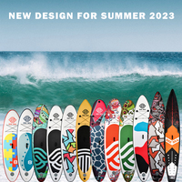 See Sea 10 '* 32 "* 6" Planche à pagaie gonflable ISUP Bundle Pompe à pagaie en aluminium Fin Planches de yoga Pêche