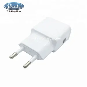 Pabrik Grosir EU Plug 5V 1A Eropa USB Power Adapter Dinding Travel Charger untuk Ponsel Pintar dengan Stok Tersedia