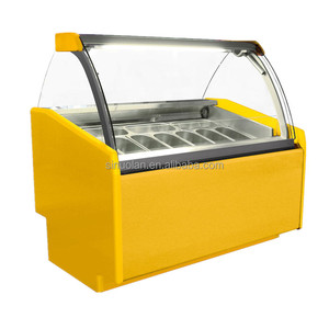 Congelador Exhibidor de Helados y Gelatos Italianos Personalizable en Oferta, Enfriamiento por Aire, Vidrio Templado, Descongelación Automática - Product Image 6