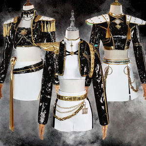 Оптовая продажа, KPOP, аниме-костюм охотников за демонами, костюм средней школы, черный костюм для косплея Rumi Mira Zoey на Хэллоуин - Product Image 2