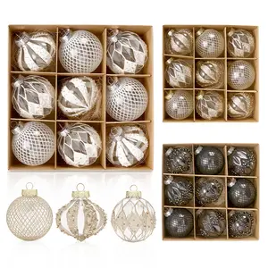 Shatterproof Clear Plastic Xmas Balls Baubles Set Christmas Ball Ornaments