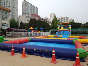 Toboggans aquatiques gonflables étanches WINSUN, bassins gonflables, fosse de pêche gonflable et lagunes personnalisées en usine - Product Image 5