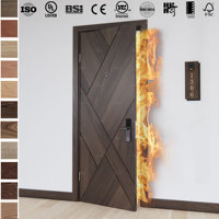 Portes coupe-feu internes aux normes australiennes pour les maisons Portes isoplanes intérieures des chambres d'hôtel et d'appartement Porte coupe-feu de 90 minutes pour appartement