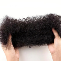 Extensions de cheveux humains vierges 100% non traités, Remy Afro Kinky Curly, tissage double, 10-22 pouces