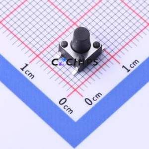 YTS-D003-3H Tactile Switch SMD,6x6mm Switch Single Pole Single Throw Round Button 2.6N Vertical Mount - Product Image 1