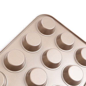 Baking Cake <b>Mold</b> Set 5 Piece Non Stick Gold Round Pan For Home Baking Family Use - Product Image 3