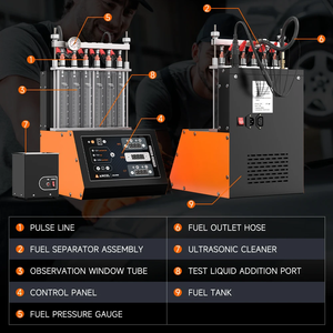 ANCEL ANJ600 GDI Piezo EFI FSI 6 cilindros onda ultrasónica inyector <span class=keywords><strong>de</strong></span> combustible probador máquina limpiadora uso para limpieza <span class=keywords><strong>de</strong></span> motocicletas y coches - Product Image 6