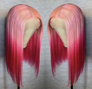 1B/<span class=keywords><strong>4</strong></span> #   Perruques Courtes Droites Type Bob en Cheveux Humains Bruns, Perruques Lace Front 13x4 Pré-Pluckées, Perruques Lace 2x6 Cheveux Naturels - Product Image 6