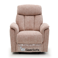 Geeksofa Fauteuil inclinable électrique moderne en tissu de cuir avec fonction extensible pour meubles de salon