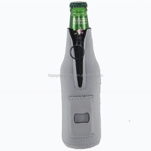 Funda aislante de botella de cerveza de neopreno de 12 oz Abridor de botellas incorporado - Product Image 4
