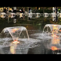 Fontaine d'eau grande en acier inoxydable pour extérieur, fontaine murale rocailleuse, grand ornement de jardin pour la décoration de la cour et de la pelouse