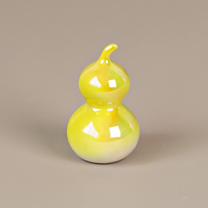 Ornement en céramique créatif multicolore en forme de petite gourde avec motif animal pour la cérémonie du thé, idéal pour la vente en gros - Product Image 2
