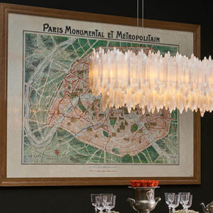 Lustre rectangulaire linéaire nordique moderne <span class=keywords><strong>pour</strong></span> salle à manger, grand <span class=keywords><strong>luminaire</strong></span> en marbre blanc <span class=keywords><strong>pour</strong></span> hôtel, maison, <span class=keywords><strong>entrée</strong></span> créative - Product Image 1