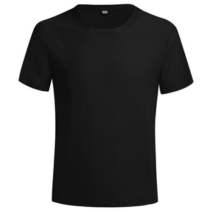 Camiseta de Manga Corta con Cuello Redondo de Nailon Personalizada, Color Sólido, Delgada, para Ocio y Trabajo, en Gris, Blanco, Verde Claro, Verde Militar y Negro - Product Image 4