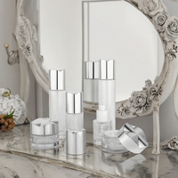 Flacon de parfum de luxe en verre épais 35ml 100ml 120ml, flacon pulvérisateur de parfum vide, pot en verre 30g avec couvercle pour crème visage