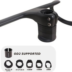 Seraph-Manillar <span class=keywords><strong>Aero</strong></span> HB047 para bicicleta, barra de campo cruzado de peso ligero, integrado, de carbono completo, para marco de grava, 2022 - Product Image 2