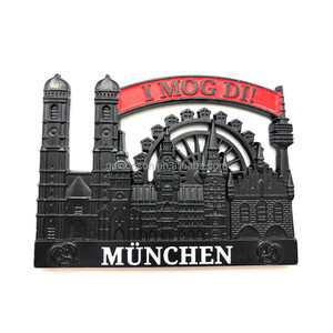 Imán de nevera de Hamburgo grabado en relieve, pegatina de recuerdo de viaje, imán de nevera de <span class=keywords><strong>Alemania</strong></span>, recuerdos turísticos - Product Image 3