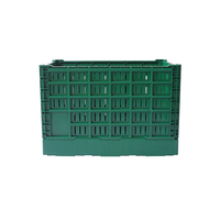 Caisses de rangement en plastique pliables et robustes, grandes, ventilées, pour fruits et légumes, empilables et pliables