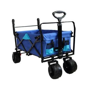 <span class=keywords><strong>Carretilla</strong></span> de acampada <span class=keywords><strong>plegable</strong></span> personalizable con cuatro <span class=keywords><strong>ruedas</strong></span> <span class=keywords><strong>grandes</strong></span> Soporte OEM para una fácil maniobrabilidad - Product Image 2