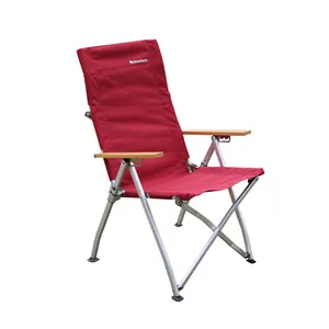 Outdoor Adjustable Camping chair with carrying bag canvas seat folding portable aluminum frame