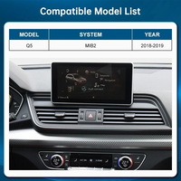 Écran tactile Linux 12,3'' pour autoradio Audi Q5 2018-2019, affichage multimédia, CarPlay sans fil, Android Auto, Airplay, Autolink
