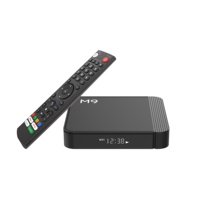 Original de fábrica M9 ATV Box con Amlogic S905Y4 2GB/4GB/16GB/32GB 4K TV Set Top Box Android 11 H265 Control remoto por voz M9