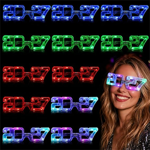 Occhiali LED Lampeggianti Party Dots 2027 - Materiale Plastico per Uso Interno, Accessori per Cabine Fotografiche per Lauree e <span class=keywords><strong>Capodanno</strong></span> - Product Image 5