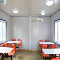 Logement pour travailleurs, cabine modulaire portable 1 chambre, maison préfabriquée en conteneur, module plat