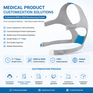 Arnés para Máscara CPAP, Accesorio Universal para Máquina de <span class=keywords><strong>Apnea</strong></span> del Sueño, Cómodo, Gris/Negro, Suministros Médicos - Product Image 5