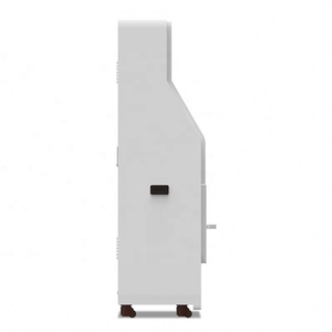 Kiosque en libre-service avec écran tactile capacitif 19'' + 25'', clavier à code, lecteur de carte et paiement, roues universelles 360° - Product Image 3
