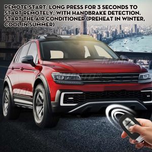 Kit d'alarme de voiture 12V avec télécommande, système d'entrée sans clé, démarrage du moteur, alarme, bouton poussoir, démarrage/arrêt automatique - Product Image 3