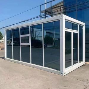 Edificio de Oficinas con Paredes de Cristal, Techo Plano de Doble Vidrio Templado, Placa de Acero de Color, Diseño Moderno, Fácil Instalación - Product Image 1