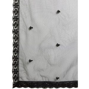 ชุดปาร์ตี้ปักเลื่อมสีดำสวยงามชุด lehenga choli พร้อมตาข่าย dupatta - Product Image 1