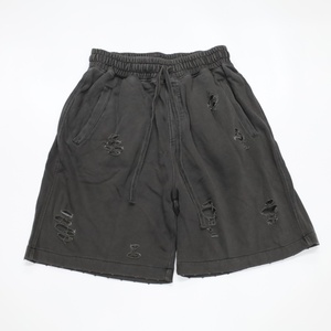 Pantalones Cortos Deportivos Casuales Personalizados con Estampado de Logotipo, Estilo Vintage Desgastado, Lavado Ácido, Efecto Desteñido por el Sol, para Hombre - Product Image 2
