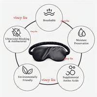 Penutup Mata Satin Lembut Grosir OEM dengan Tali Elastis, Penutup Mata Malam Hari, Penutup Mata Sutra Satin, Masker Tidur untuk Perjalanan
