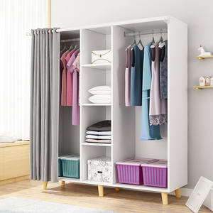 <span class=keywords><strong>Armoire</strong></span> à vêtements en tissu simple et économique pour chambre à louer - Product Image 1