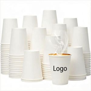 Vasos de Papel Kraft de Doble Pared de 90 mm con Logotipo Personalizado Directo de Fábrica, 8/10/12/16 oz, para Bebidas Calientes, Excelente Relación Calidad-Precio - Product Image 1